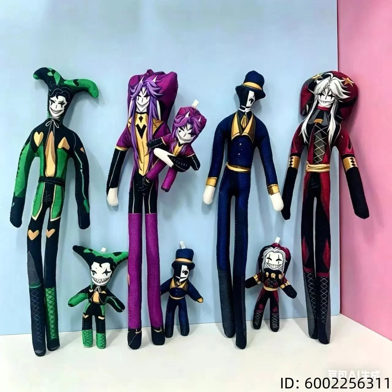 Hot Game The Freak Circus Pierrot Harlequin Jester Cosplay Doll Plush Stuffed Twistable Abstract Clown Doll Party Halloween Prop 2026 Hot selling toys