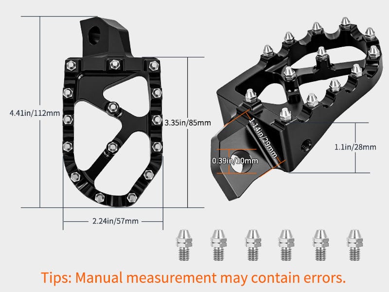 Nilight Motorcycle Foot Pegs Dirt Bike Footpegs Fit for Kawasaki KDX200 1995-2005 KDX200R 1997-2001 KDX220R 2002-2005 KDX250 1991-1994 KX125 KX250 KX500 Heavy Duty CNC Foot Rests Pegs Pedal, Black Nilight Motorcycle Foot Pegs Dirt Bike Footpegs Fit for Kawasaki KDX200 1995-2005 KDX200R 1997-2001 KDX220R 2002-2005 KDX250 1991-1994 KX125 KX250 KX500 Heavy Duty CNC Foot Rests Pegs Pedal, Black