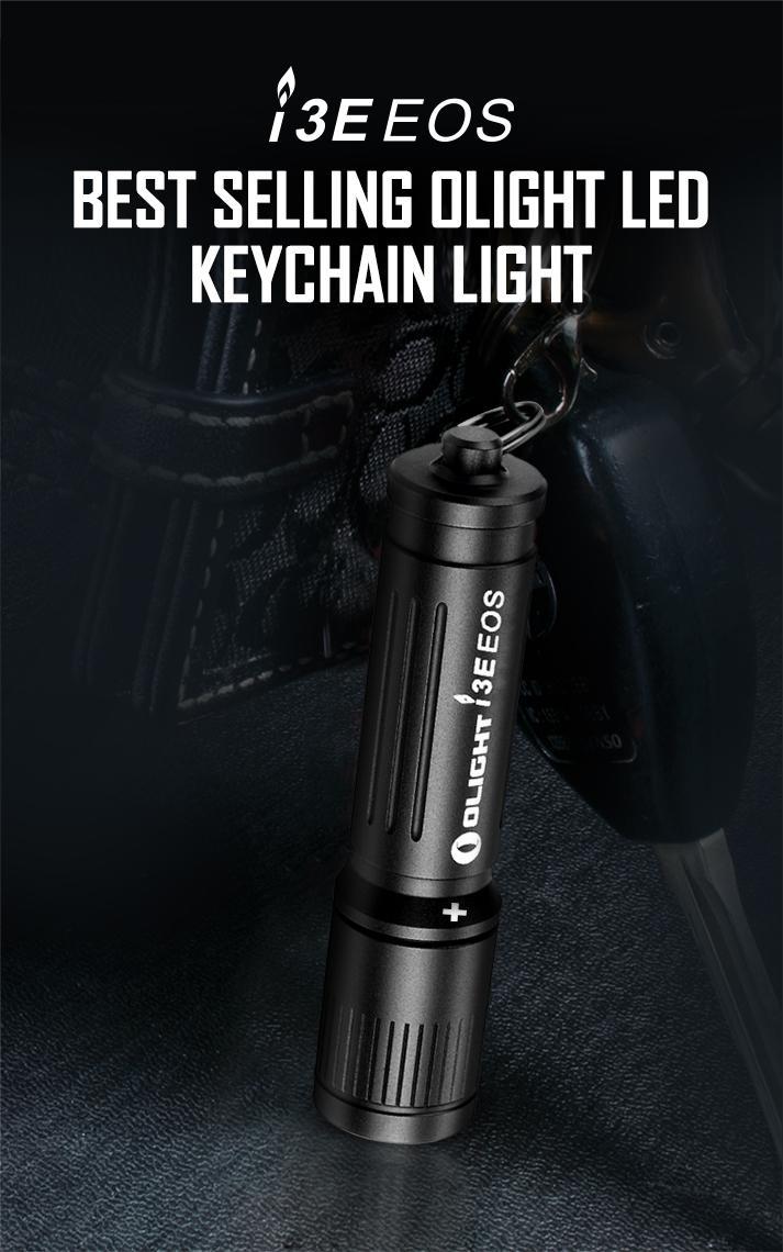 OLIGHT i3E EOS 90 Lumens PMMA TIR Lens AAA Flashlight Compact Keychain Flashlight EDC Flashlight for Night, Camping