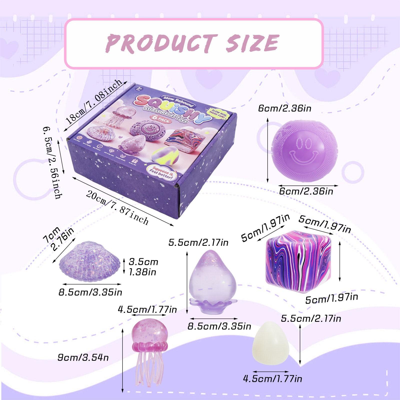 Stress Relief Toy Set, Malt Sugar Squeeze Therapy Kit, Creative Soft Gel Doll, Ideal for Pressure Relief, Birthday Gift, Party Present