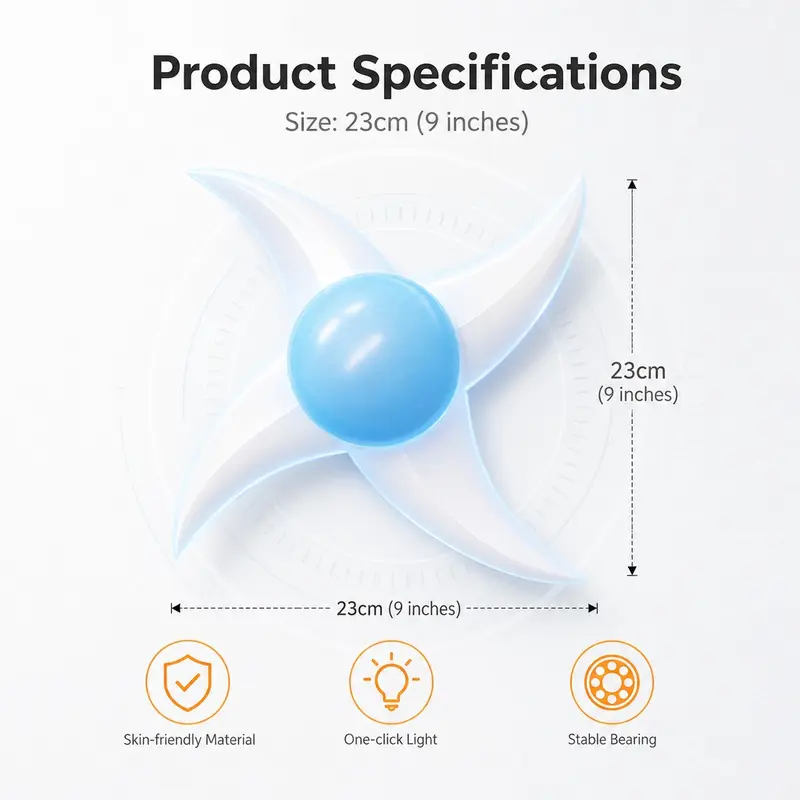Spinning Light-Up Rasengan Wind Blade Shuriken Cosplay Prop, Rotating Glowing Ninja Shuriken Handheld Ornament, Kids Luminous Laser Sword Toy for Anime Cosplay, Role Play & Children Birthday Gift, Party Accessory