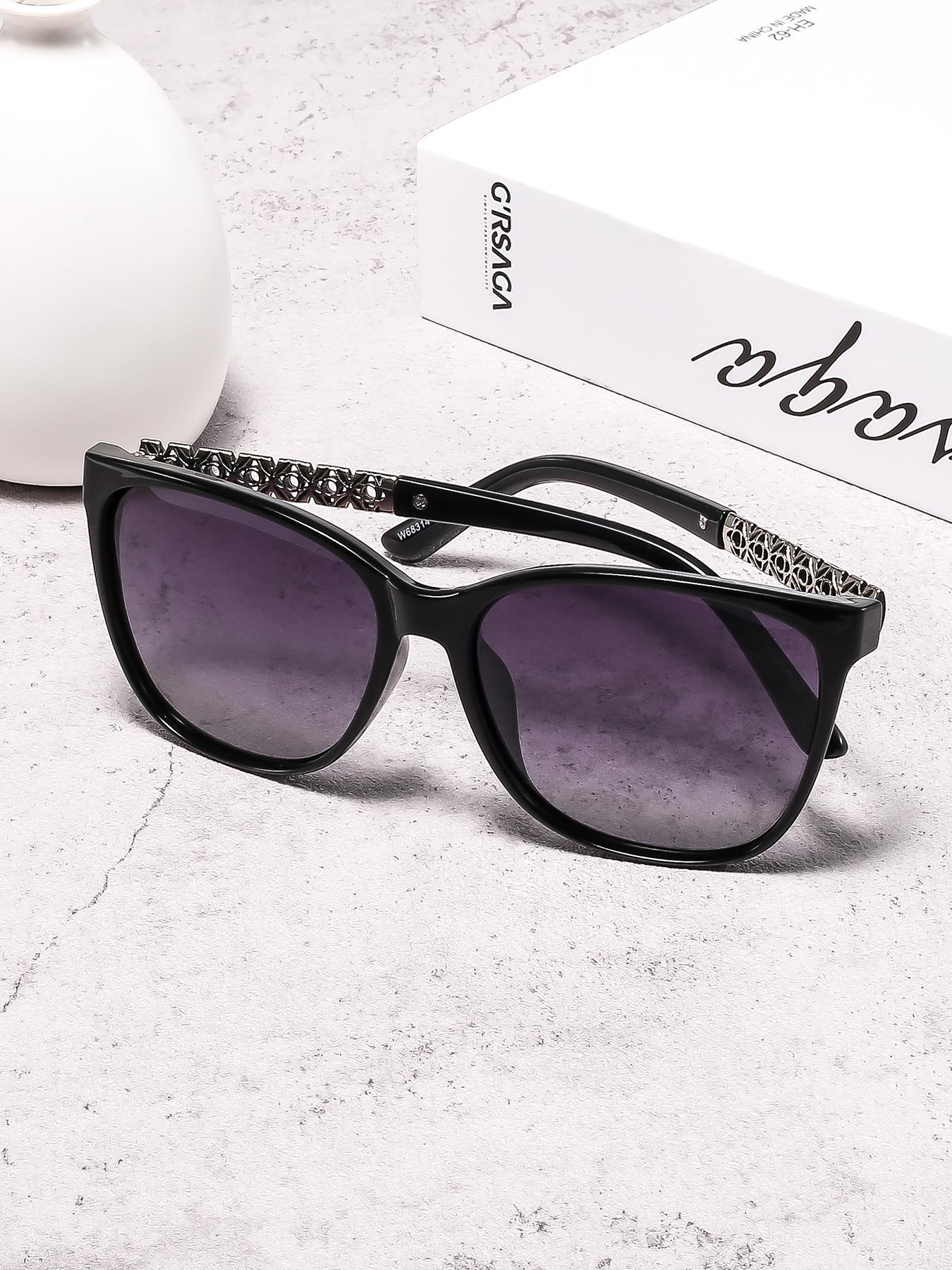 Women's Fashionable Polarized Sunglasses, Trendy All-match Tinted Lens Sunglasses, Fashion Accessories for Outdoor Activities, High Quality Sunglasses