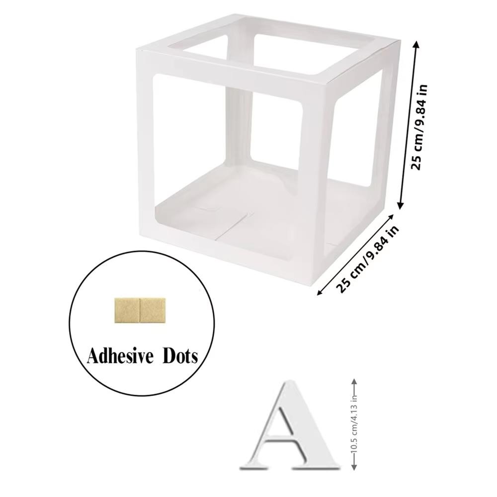 Letter Wedding Decor Set, Transparent Balloon Box, Birthday Party Kit, Festival Event Setup, Party Props, Baby Shower Balloon Box