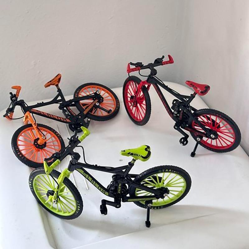 1:10 Mini Finger Bicycle Model, Alloy Simulation Mountain Racing Bike, Collectible Toys for Boys Kids