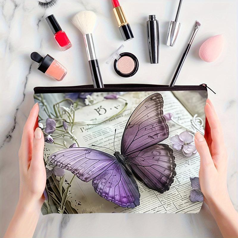 Different butterflies selection Pattern Makeup Bag, Multi-functional Storage Bag, Travel Makeup Bag, Suitable for Leisure Travel, Business Trips3.31PYT-2