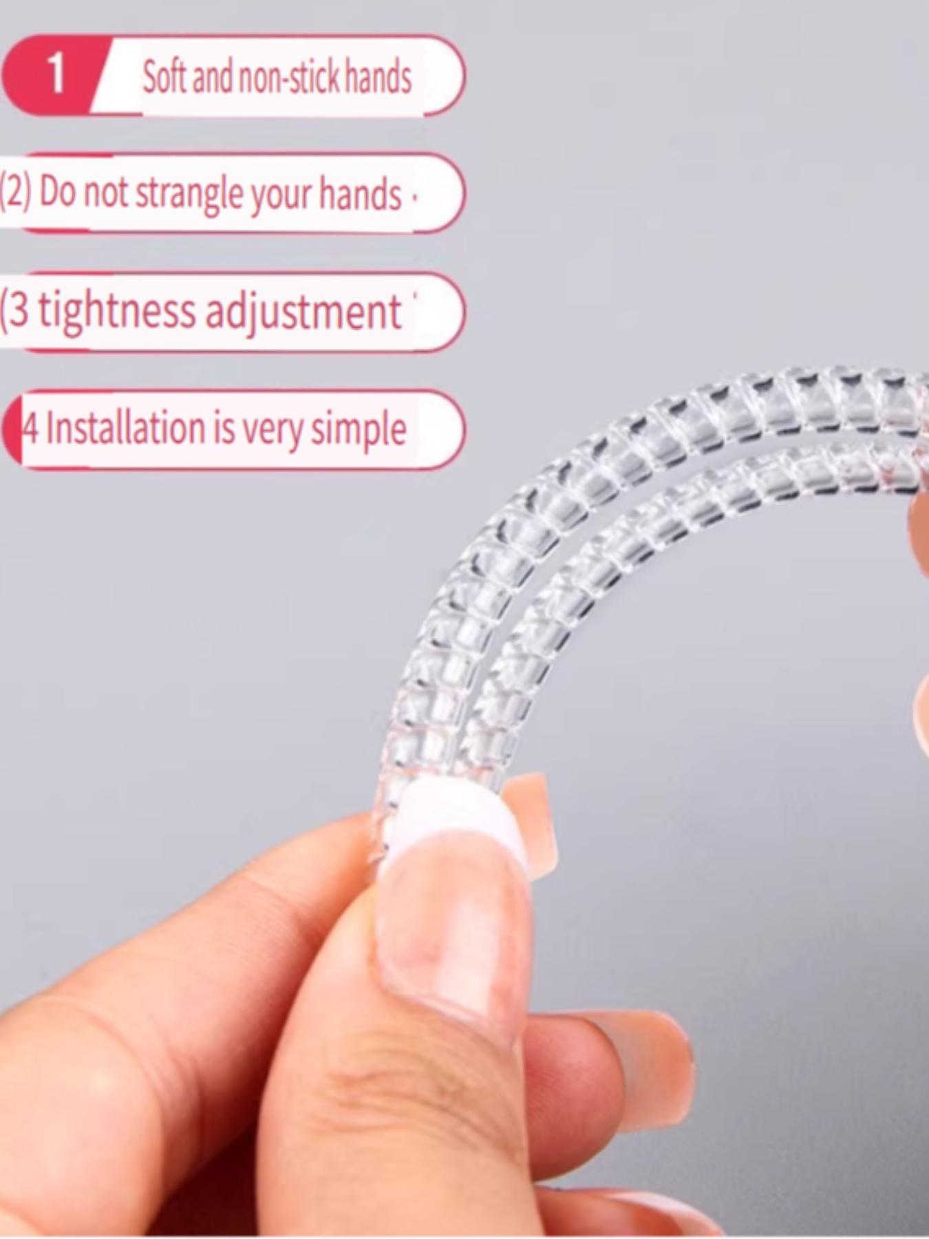 Ring Sizer Adjuster Set – 2-in-1 Invisible Silicone Ring Size Reducer & Winding Thread for Loose Rings, Jewelry Size Adjuster with Protective Sleeve, Clear Tightener for Women Men, Halloween Thanksgiving Christmas New Year Gift