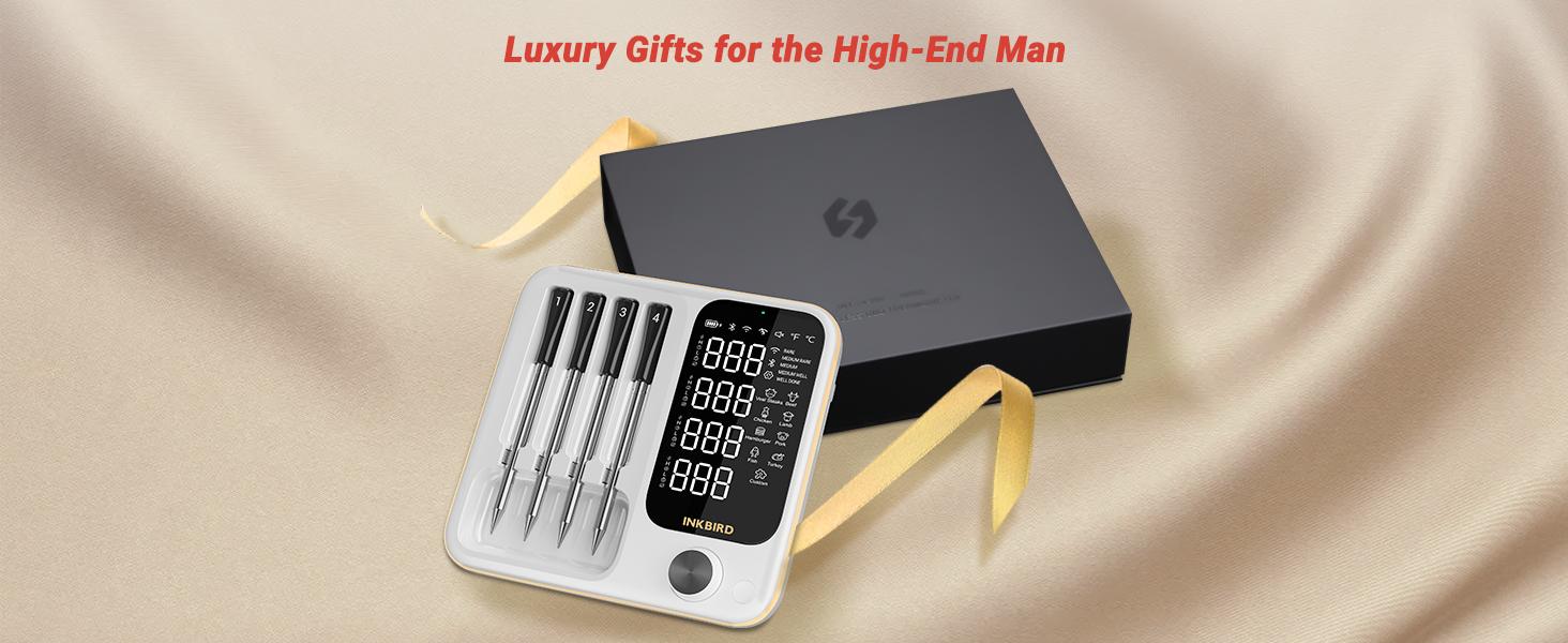 INKBIRD Wireless Meat Thermometer,Wifi Bluetooth Thermometer with 4 Probes,for Rotisserie Grill Oven,Waterproof,Kitchen Utensils ill Oven,Waterproof,Kitchen Utens  TikTokShopHolidayHaul Kitchenware Cooking