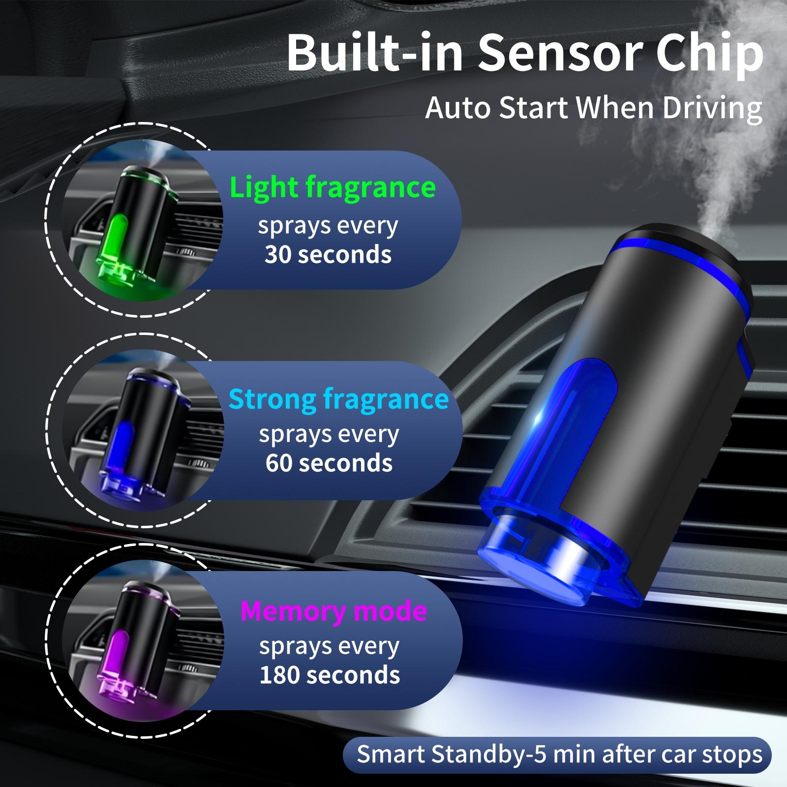 Car Diffuser Humidifier USB Aromatherapy Essential Oil Air Freshener, Mini Portable Cold Mist Diffuser for Car Home Office Bedroom