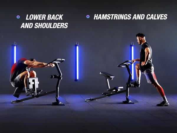 Stretch Machine, Full Body Stretching Equipment with Leg & Lower Back Stretcher, Back Pain Relief, Home Gym Flexibility & Mobility Fitness