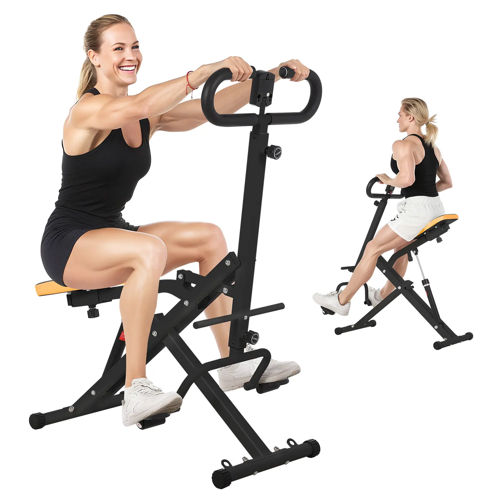 Garvee Collapsible Squat Machine with 12-Level Adjustable Resistance – Full Body Glute & Leg Trainer, 350 lbs Capacity