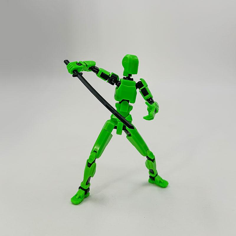 3D Printed Robot Model, Fully Assembled, Multiple Joints, Activity Joint Design, Action Figure, Perfect Desktop Decoration Gift, Easter & Halloween Gifts