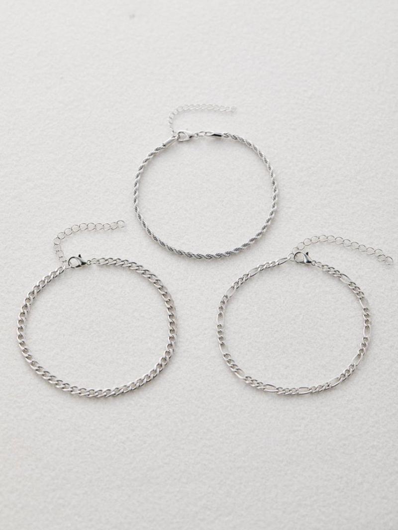 Fashion Simple Chain Anklet, Casual Versatile Foot Jewelry for Women, Elegant All-match Fashion Accessories for Daily Wear