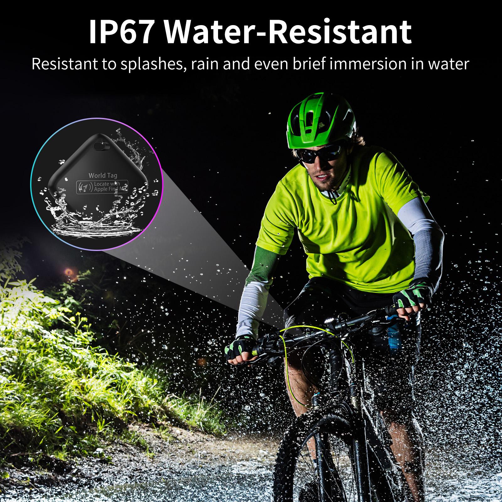 Air Tags, Smart Tag Works with Find My (iOS Only), Item Finder for Keys, Luggage, Suitcases, Wallets, Replaceable Battery, IP67 Waterproof, Worldwide Tracking, 60-80db, 4 Pack wireless key finder