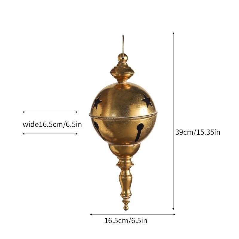 Retro Outdoor Wind Chime Wall-Mounted Decorative Item, Vintage Garden Hanging Ornament, American-Style Courtyard Bell Decoration