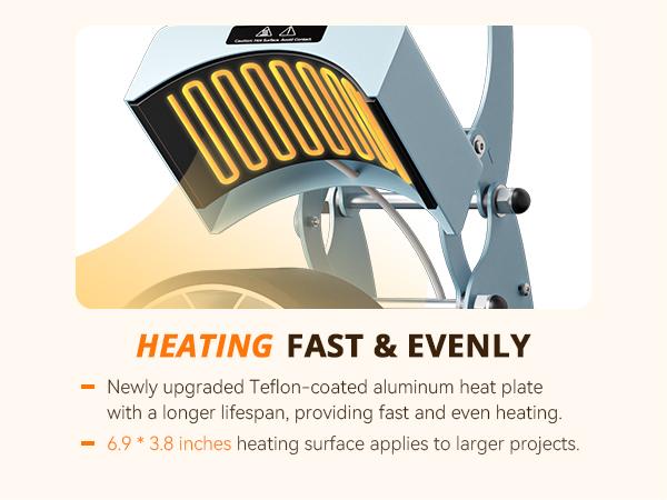 HTVRONT Manual Hat Heat Press Machine 110V - (2 Colors)