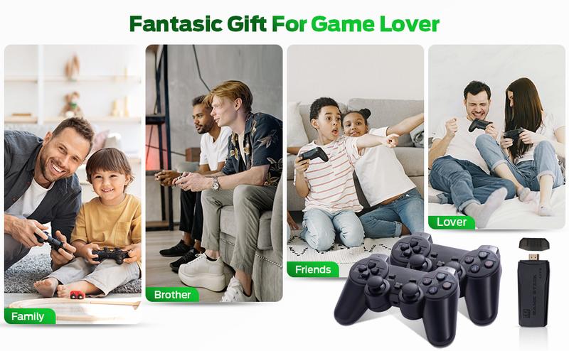 Wireless Retro Game Console M8 Video Game Stick 4K HDMI Output Plug and Play Nostalgic Game Box Built-in  1/5/0/0/0 Games