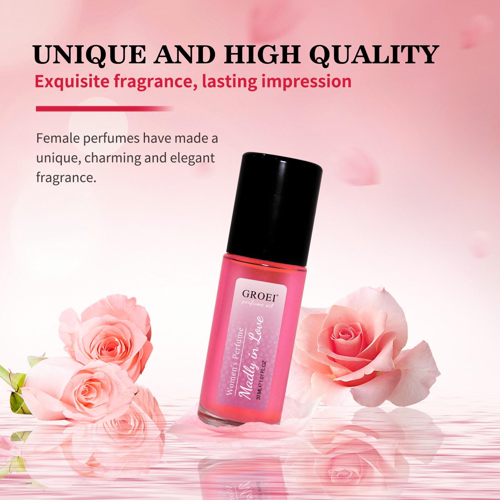 Crazy Love Roll-On Perfume｜Viral Perfume Oil，Exquisite, Elegant, Floral Fruity Scent with Skin-Friendly Formula，Fragrance Notes Lavender，For Long-Lasting Fragrance & Daily Glam, Floral Scents Perfume, Daily Use Fragrance