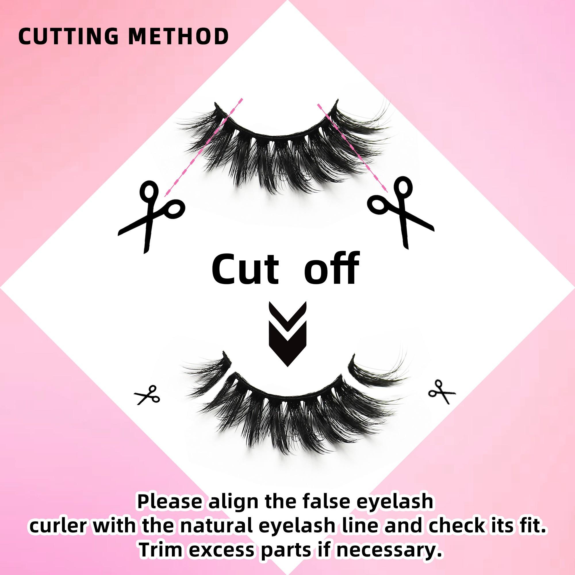 Btllssh Gift Box Ultra-Long Barbie Style Thick False Eyelashes 19mm, Thin Exaggerated CC Curl, Non-Toxic Solid Makeup Extension