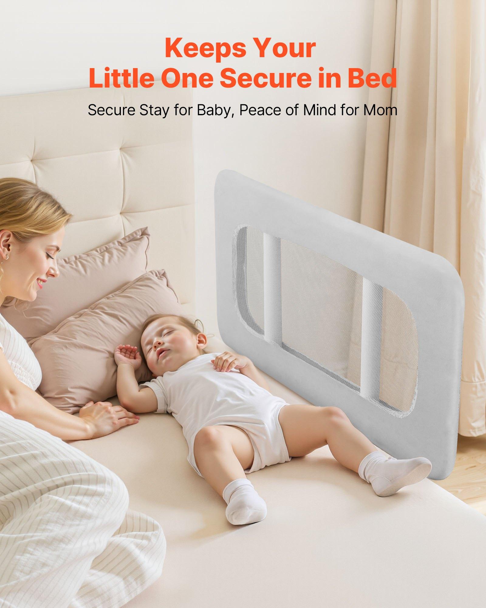 【DealsForYouDays】VEVOR Toddler Bed Rail, Kids Beds Guard Rail with Reinforced Iron Pipe and Oxford Cloth, Adjustable Height Bed Side Railing, Portable Guard Bumper Barrier for Crib, Bunk, 31.5 x 26.38 in, 1 Piece 【DealsForYouDays】VEVOR Toddler Bed Rail, Kids Beds Guard Rail with Reinforced Iron Pipe and Oxford Cloth, Adjustable Height Bed Side Railing, Portable Guard Bumper Barrier for Crib, Bunk, 31.5 x 26.38 in, 1 Piece