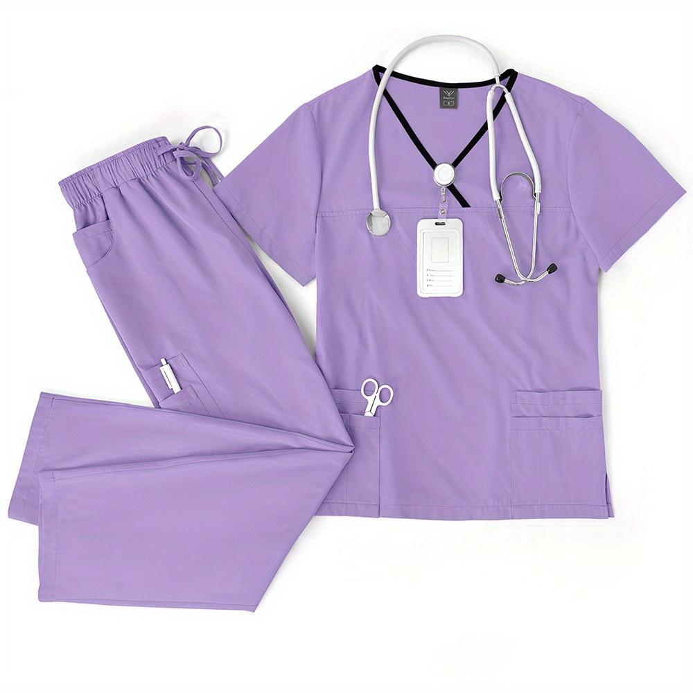 Thin Quick-drying Nursing Home Uniform Female Work Clothes Set Spa Beauty Salon Short-sleeved Trousers Hand Washing Clothes Set