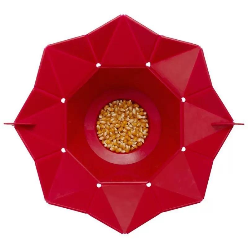 Foldable Silicone Popcorn Bucket, Microwave Safe with Handle, Heat Resistant Reusable Container, Food Grade BPA Free, Creative Popcorn Maker