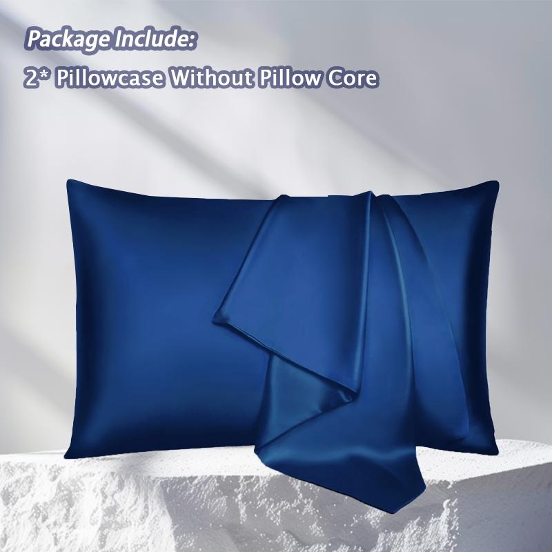 2/4-Piece Set Of Solid Color Silky Satin Pillowcases, Luxury Minimalist Style (Pillow Insert Not Included), Cool Bedroom Bedding, Enhance Your Sleep Experience, Suitable For Family Bedrooms and Dormitories Bedding Accessories