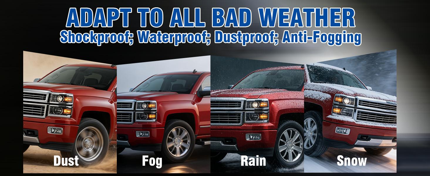 Halogen Porjector Headlights Assembly for 2014 2015 Chevy Silverado 1500 Pickup Truck, OE Style Pair Set Front Headlamps with High/Low Beam Bulbs, Chrome Trim+Black Housing+Amber Reflector Halogen Porjector Headlights Assembly for 2014 2015 Chevy Silverado 1500 Pickup Truck, OE Style Pair Set Front Headlamps with High/Low Beam Bulbs, Chrome Trim+Black Housing+Amber Reflector