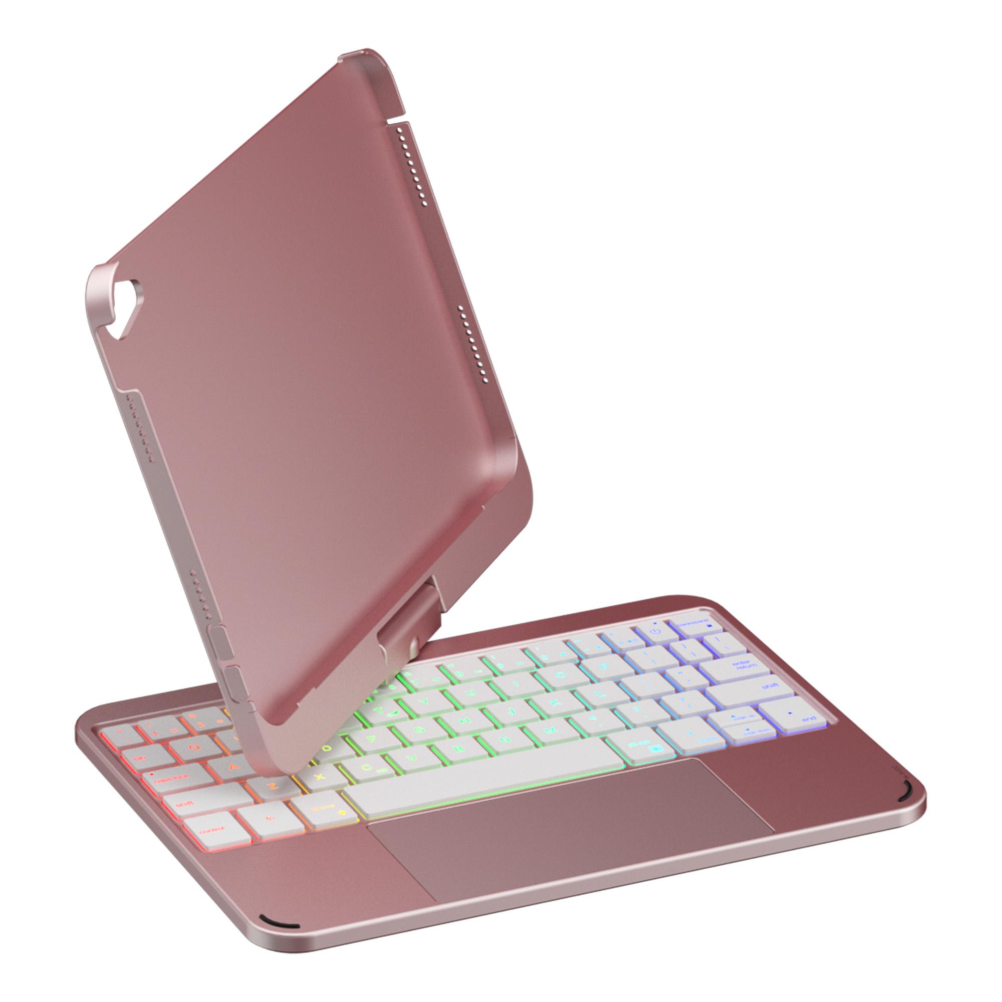 [Only Keyboard Case, Tablet Not Included]Keyboard Case for iPad mini 7 A17 Pro(2024) & Mini 6 (2021) 8.3", 360° Rotate Case for iPad mini 7th/6th Generation, Touchpad Keyboard with 7 Color Backlit, Type-C Rechargeable