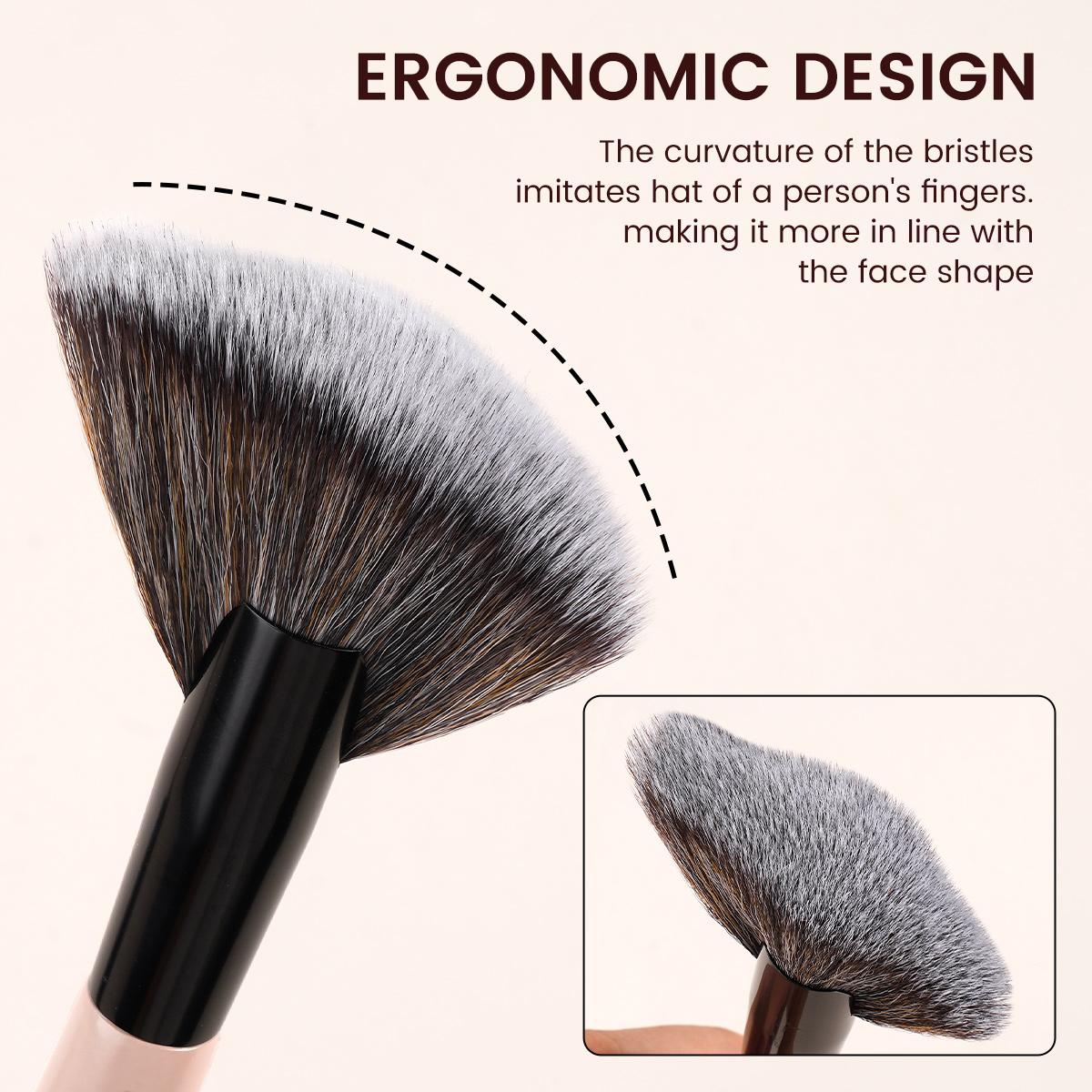 MAANGE 10pcs Makeup Brush Set with Cosmetic Bag, Foundation Brush Powder Brush Blush Brush Contour Brush Concealer Brush Eyeshadow Brush Eyebrow Brush Nose Shadow Brush Blending Brush Detail Brush Lip Brush, Makeup Accessories Gifts, Makeup Brushes Set