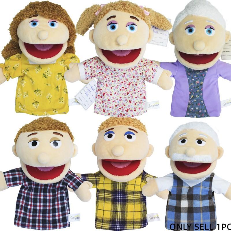 Family Plush Hand Puppets, Soft Healing Companion Toys, Interactive Parent-Child Game Props, Unisex Design, Perfect for Family Bonding