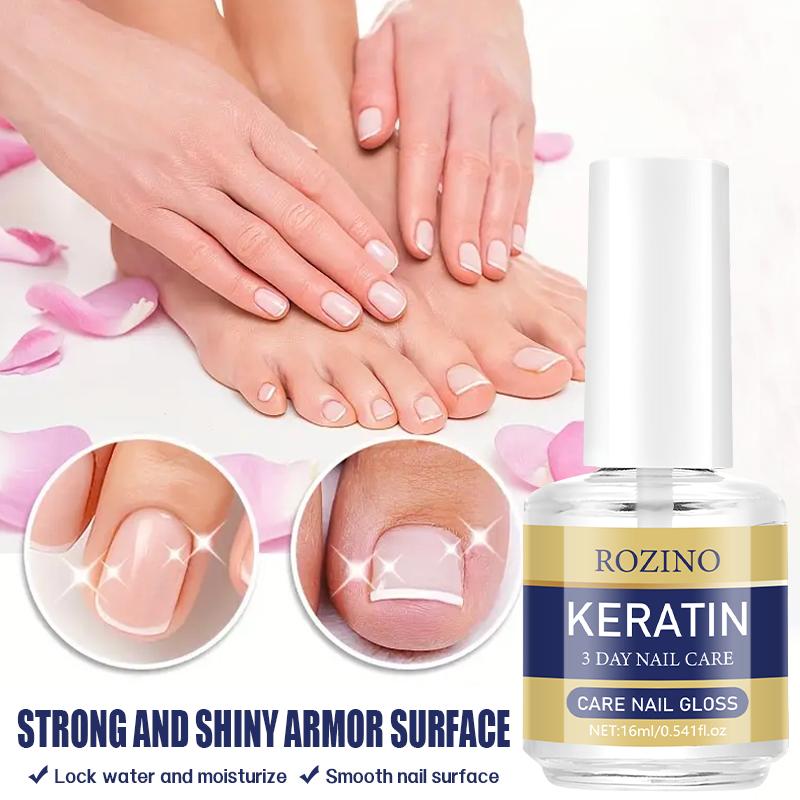 ROZINO 3 Days Nail Care Keratin Amino Acid Formula for Superior Nail Nourishment Lightweight Moisture Boosting Daily Manicure 16ml ROZINO 3 Days Nail Care Keratin Amino Acid Formula for Superior Nail Nourishment Lightweight Moisture Boosting Daily Manicure 16ml