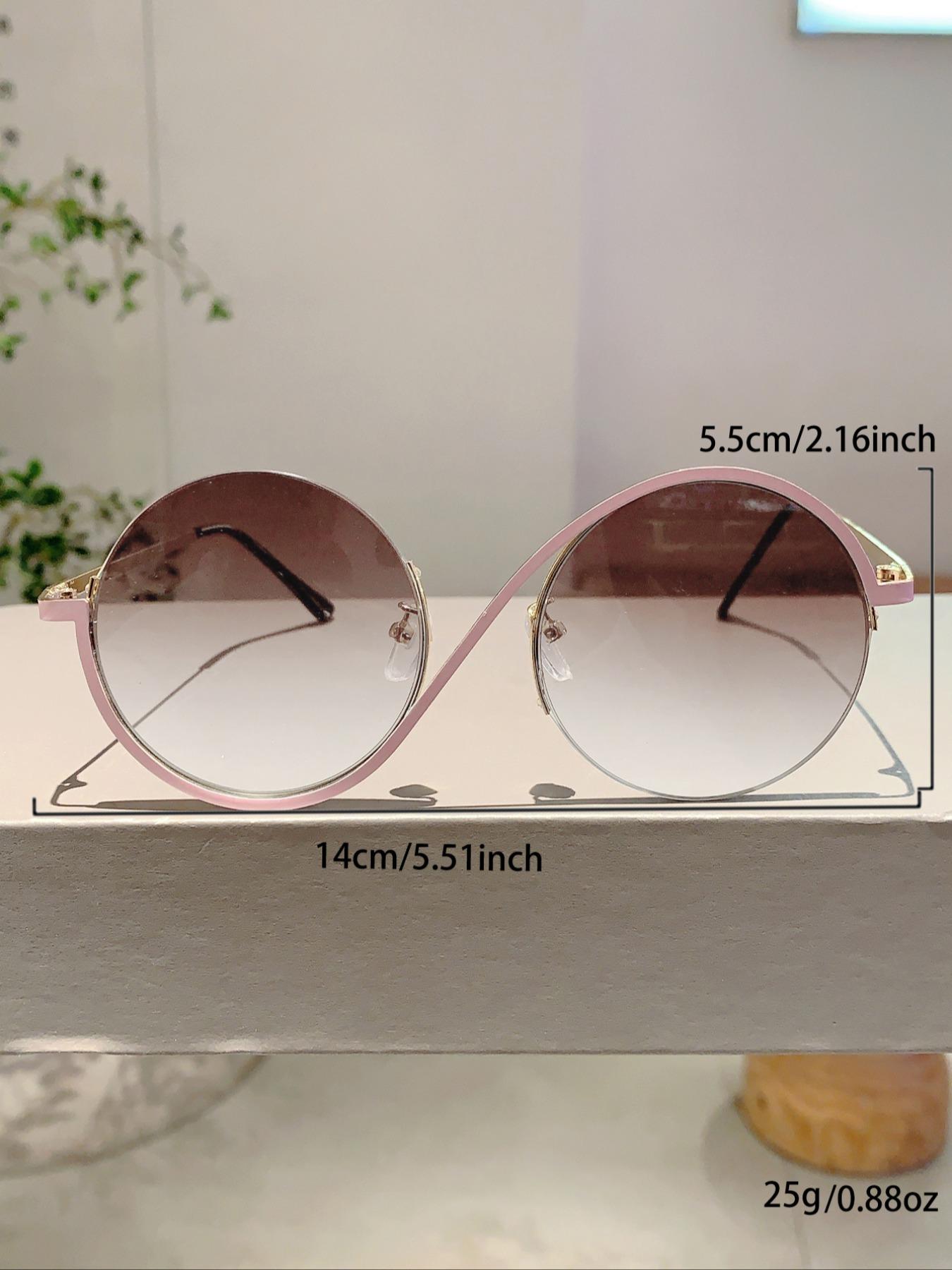 Women's Fashion Round Frame Glasses, Stylish New Design Eyewear for Parties & Daily Use, Elegant Simple Decorative Frames, Trendy Casual Frames, Round Frame Eyeglasses