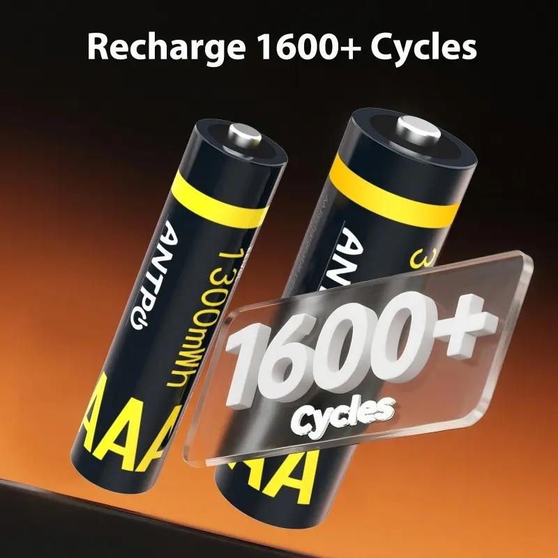 A rechargeable lithium battery compartment, consisting of 8 AA and 4 AAA lithium batteries, suitable for various household appliances. It features rechargeable lithium-ion batteries that can be reused. A must-have item for the home.