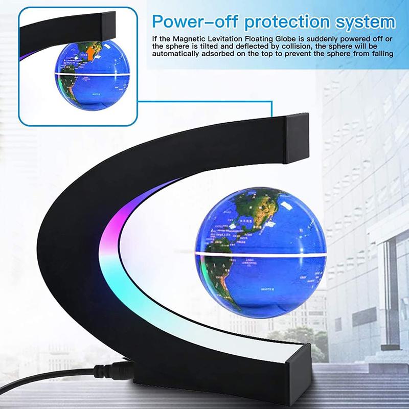 Magnetic Floating Levitation Globe LED World Map Electronic Antigravity Lamp Novelty Ball Light Home Decor Lamps Birthday Gifts Magnetic Floating Levitation Globe LED World Map Electronic Antigravity Lamp Novelty Ball Light Home Decor Lamps Birthday Gifts