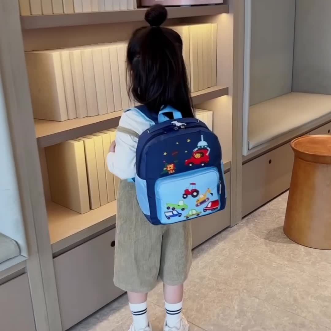 Lightweight Kids Backpack School Bag Children Cute Cartoon Animal Car Travel Rucksack Backpack For Kindergarten Boys Girls