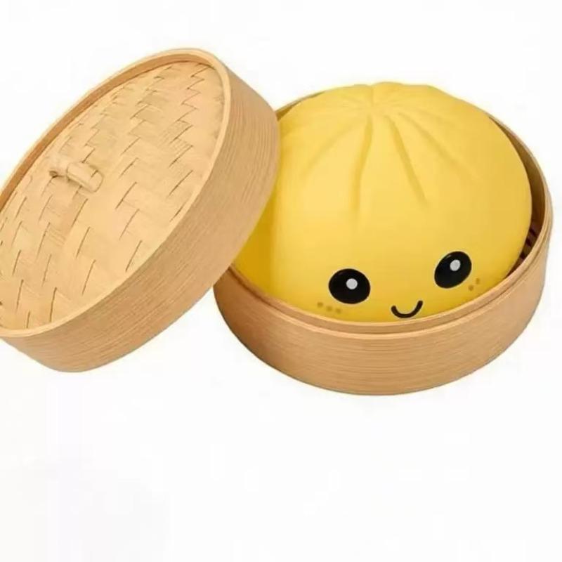 Soft Dumpling Stress Relief Toy, Squishies, Stress Ball, Portable Non-Sticky Dough, Squeeze and Bounce Fun, Relaxing Hand Therapy, Relaxation, Model Xinghao Da-Fp-H1