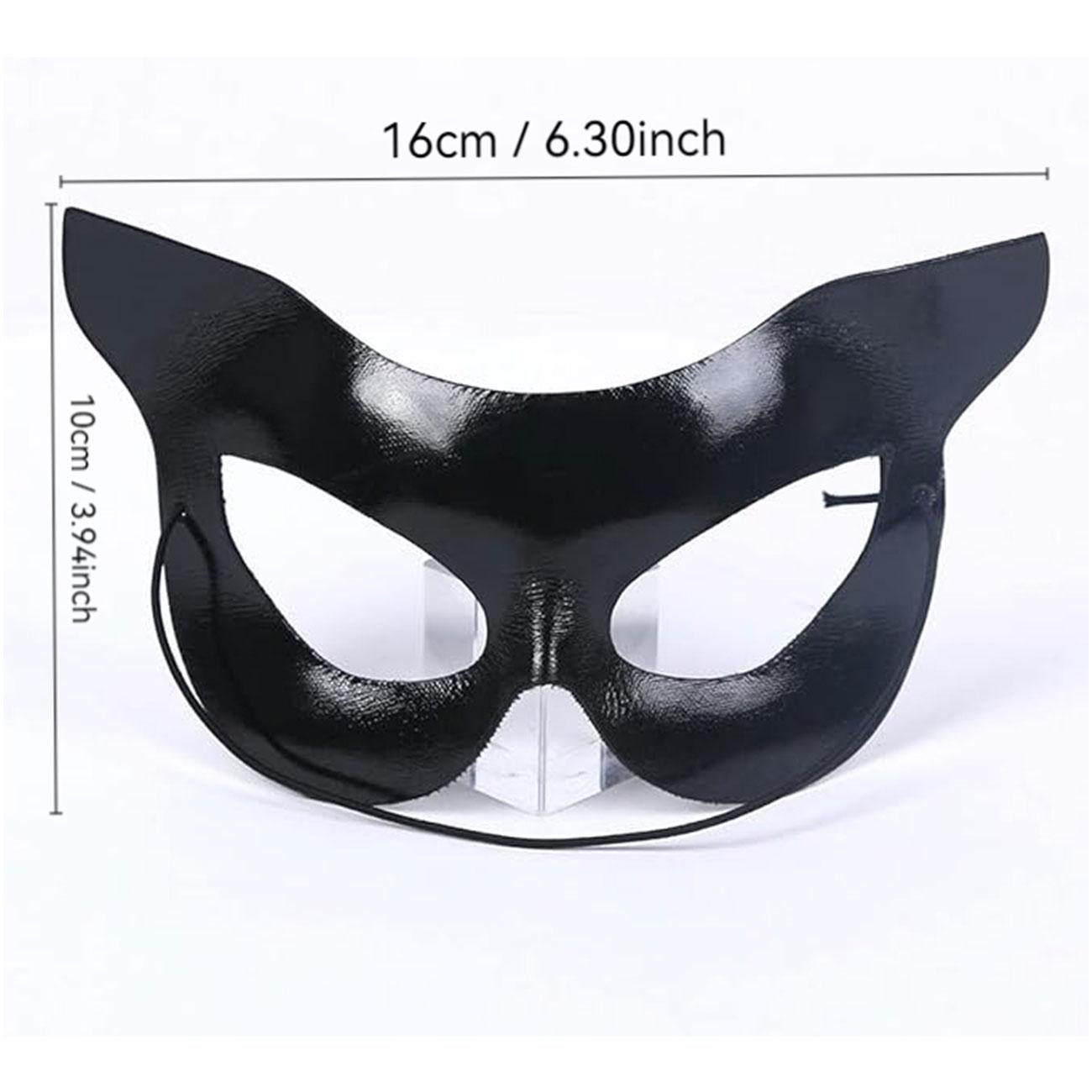 The cute cat lady mask decoration is suitable for wearing together with friends to attend party events, role-playing activities and themed gatherings. With it, you will become charming and alluring, captivating and full of seductive charm. (5-piece set)