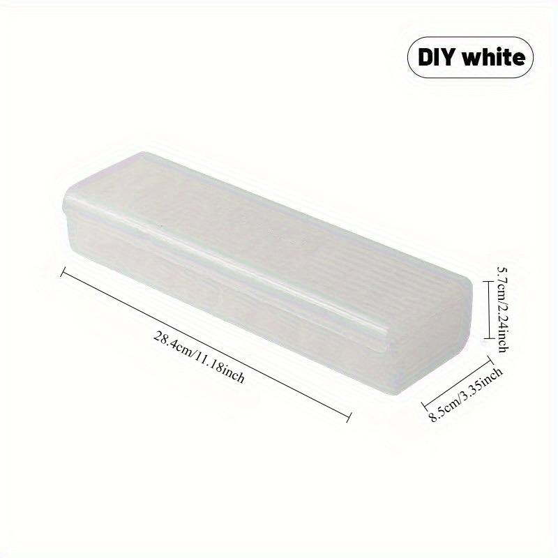 1Pc Transparent Data Cable Storage Box Plastic Data Line Storage Container for Desk Headset Stationery Multifunctional Storage