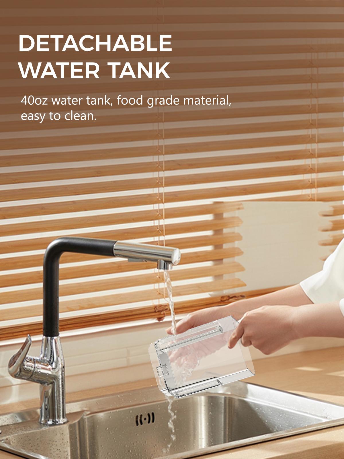 COWSAR Single Serve Coffee Maker, Coffee Brewer for K-Cups Pods and Ground Coffee, Capsule Coffee Machine with 40oz Water Tank, 5 Brew Sizes Up To 14cz, Black