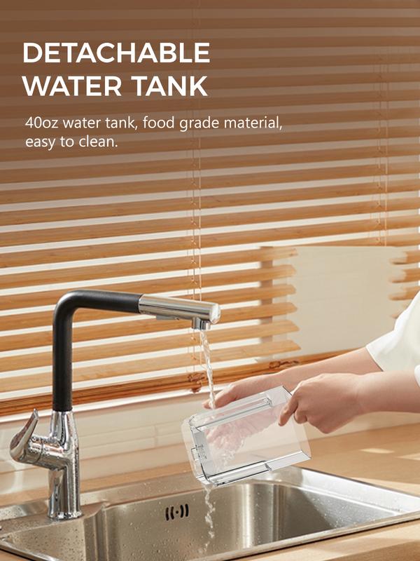 COWSAR Single Serve Coffee Maker, Coffee Brewer for K-Cups Pods and Ground Coffee, Capsule Coffee Machine with 40oz Water Tank, 5 Brew Sizes Up To 14cz, Black