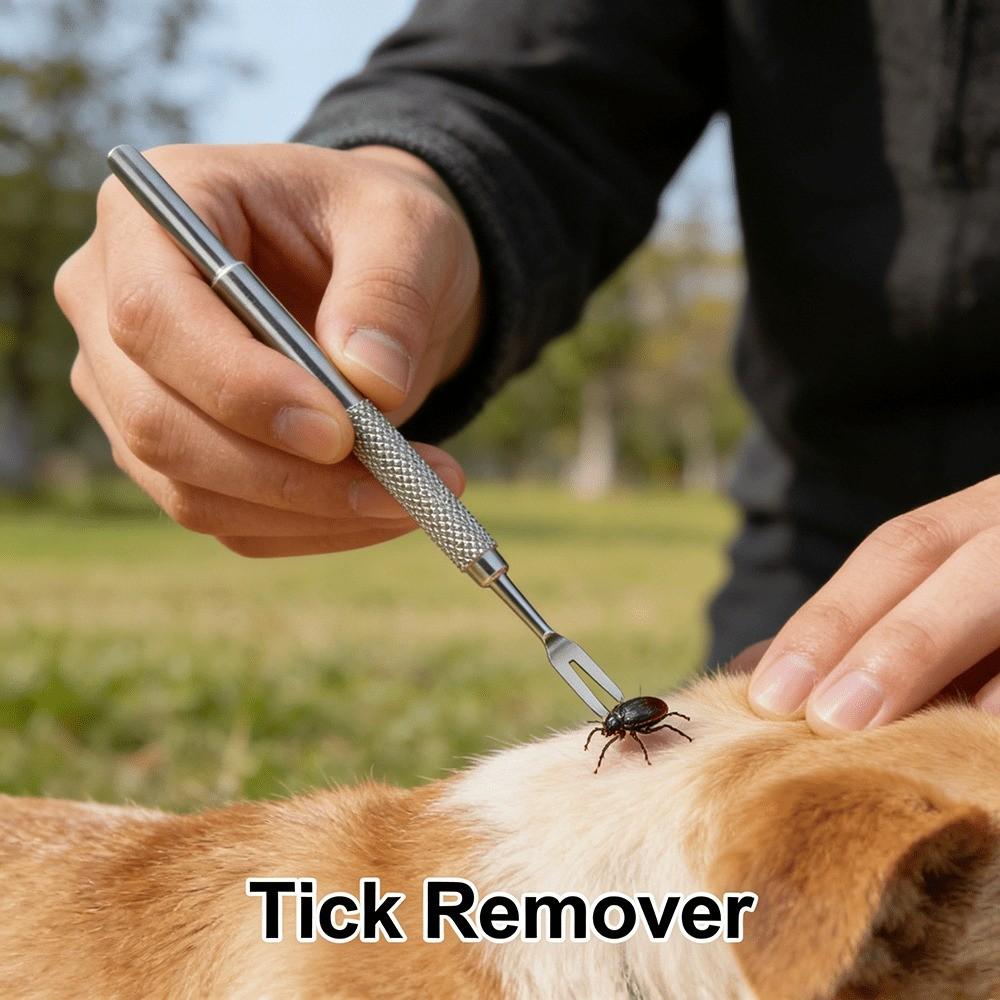 Stainless Steel Pet Grooming Kit, Flea Removal Comb Set, Portable Washable Pet Care Tools, Ideal for Long and Short Hair Cats and Dogs