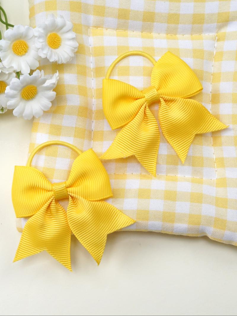 40-Piece Classic Bow Hair Ties Set, Strong Elasticity for Fine Soft Hair, Multi-Color Fits Various, Girls Ultimate Hair Accessory Collection, Hair Accessories Sets