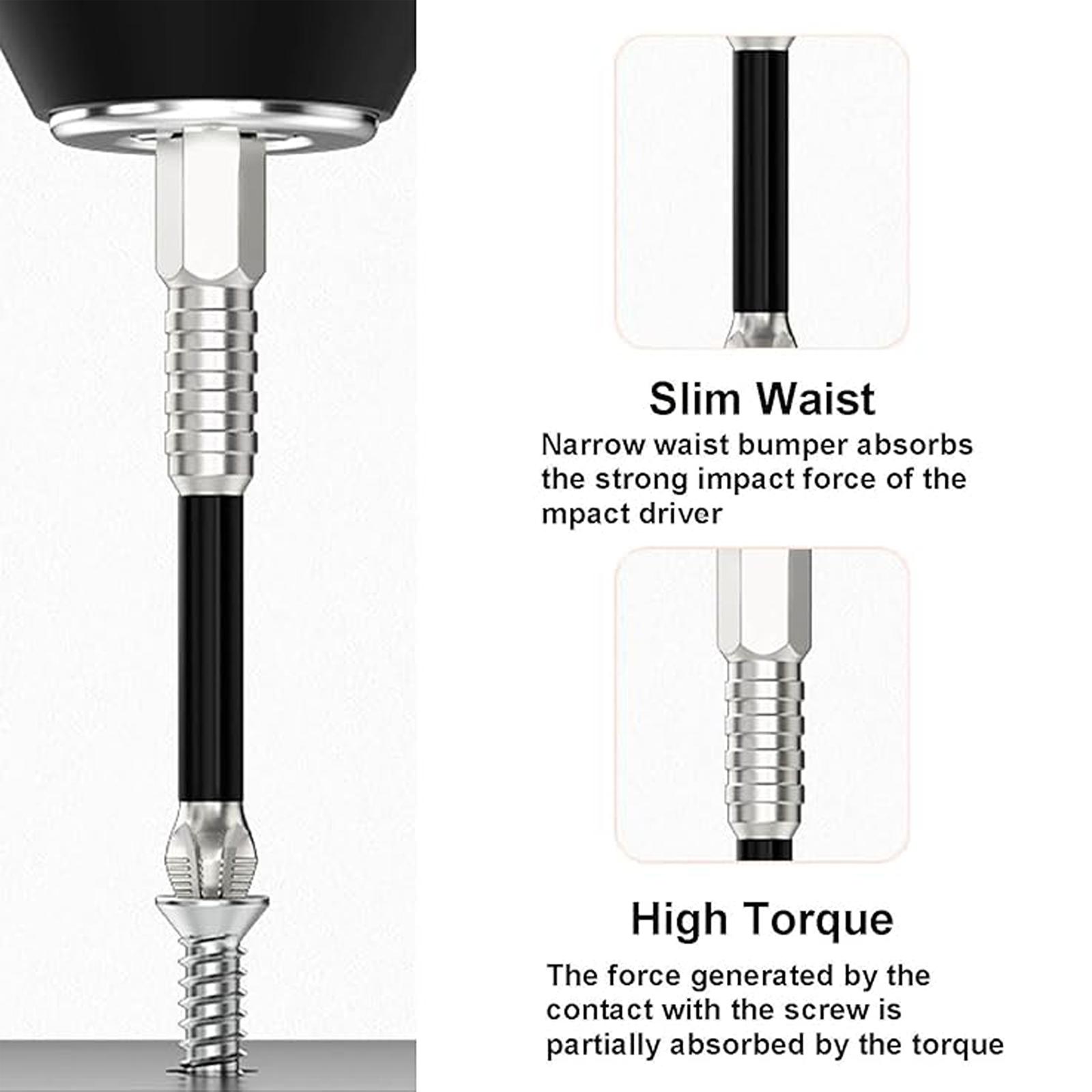 K5 Impact-Resistant and Non-Slip Bit,Impact Driver Bit Set,Titanium Alloy Impact Non-Slip Cross Head,High Magnetic Screwdriver Drill Bit