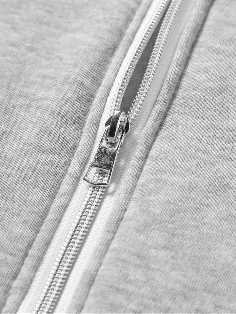 Men's Sportswear Set, Full Zip Hoodie & Drawstring Sweatpants, Fleece Lined, Casual Jogging, Fall Winter Long Sleeve Top,Winter outfits, Athletic Activewear Tracksuits