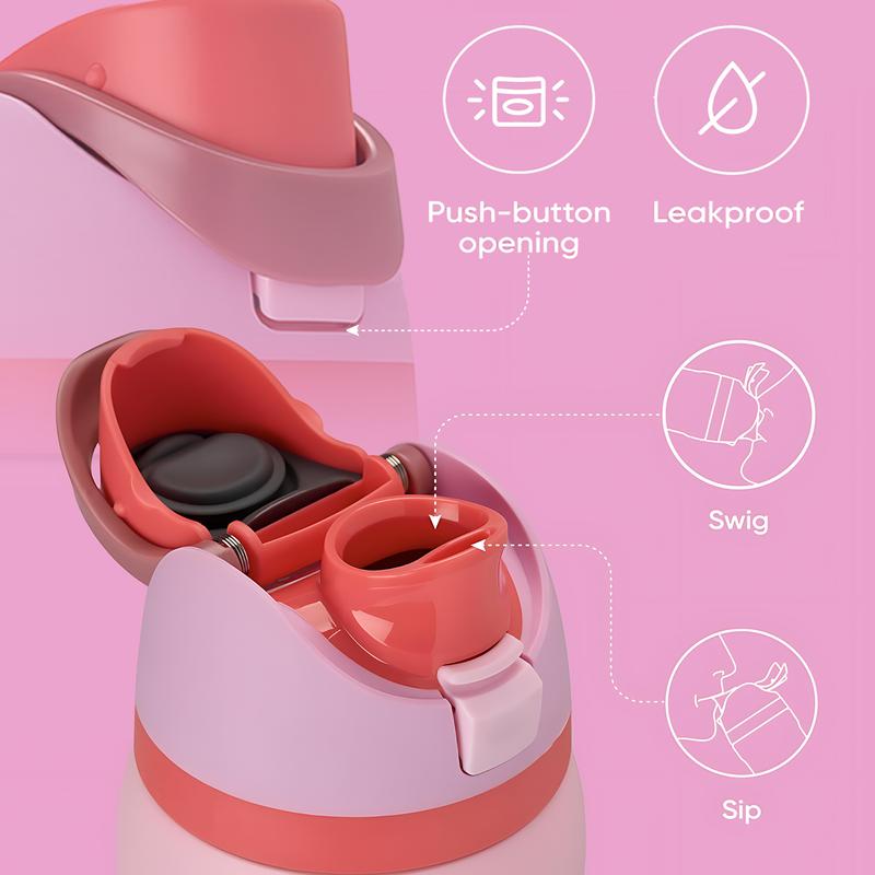 AuraCup 19/24/32oz KPop Demon Hunters Stainless Steel Tumbler, Vacuum Insulated Cup, Kpop Demon Hunter X Gen-Z Cat Atmosphere, with Lid and Straw, Keep Hot 12H / Ice Drinks 24H, Travel, Office, Gift for Music Lovers, Teens