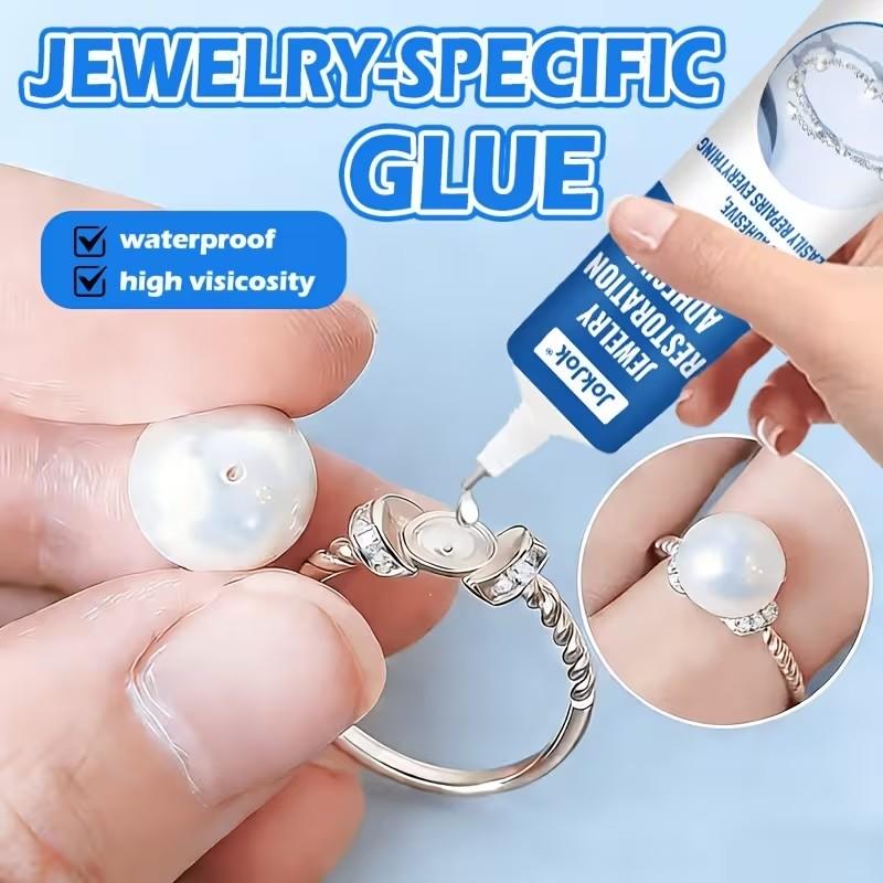 Jewelry Making Glue, Strong Craft Adhesive, Transparent Seamless After Curing, Precision Steel Needle Tip, for Metal, Plastic, Ceramic, Rubber, Jewelry