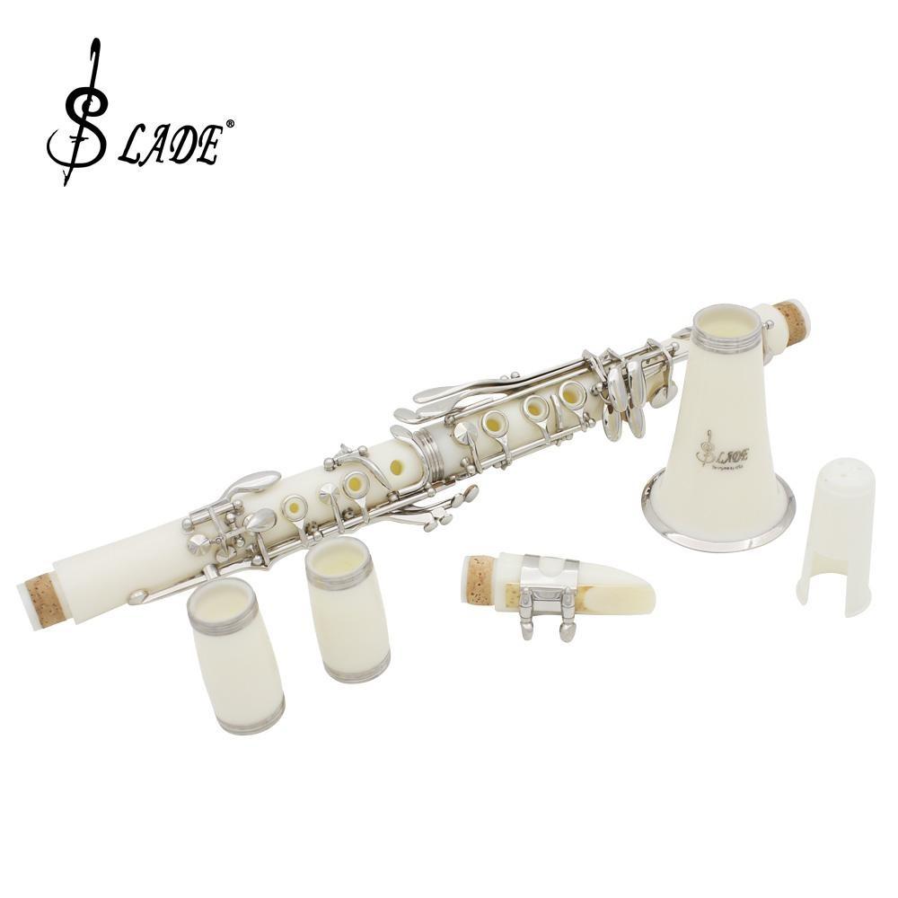 Bb Clarinet, 17 Nickel Keys Bb Clarinet, Woodwind Instrument for Students, Musical Instrument for Beginners, Music Accessories
