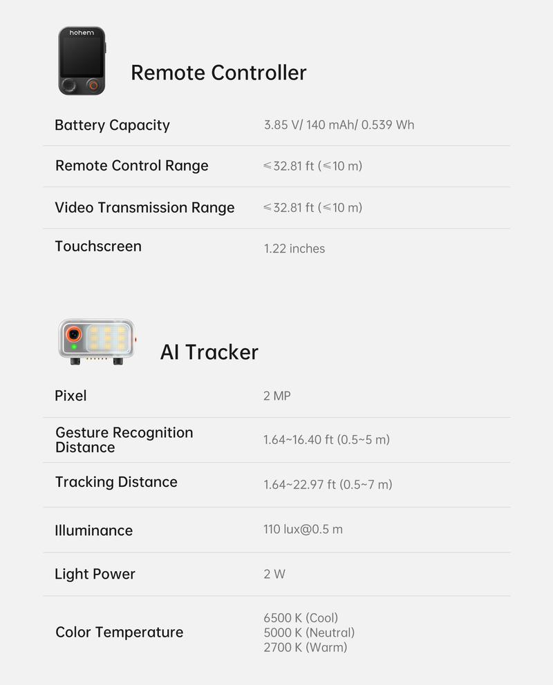 hohem iSteady V3 Ultra NEW Gimbal,Detachable Touchscreen Remote,Advanced AI Tracking with any App,360° Infinite Pan Tracking,Select People&Obeject on Touchscreen to Track,3-Color Fill Light,3-Axis Stabilization