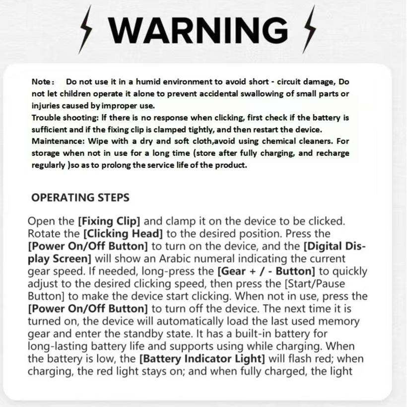 2025 New Rechargeable version Automatic Clicker -0-99 AutoClicker Speed Tool-Fast Screen Tap Simulator forSmartphones and Controllers | Smart Trigger forShopping, Rewards, Live Broadcast Likes and TasksPortable Selfie Electronic Gadgets