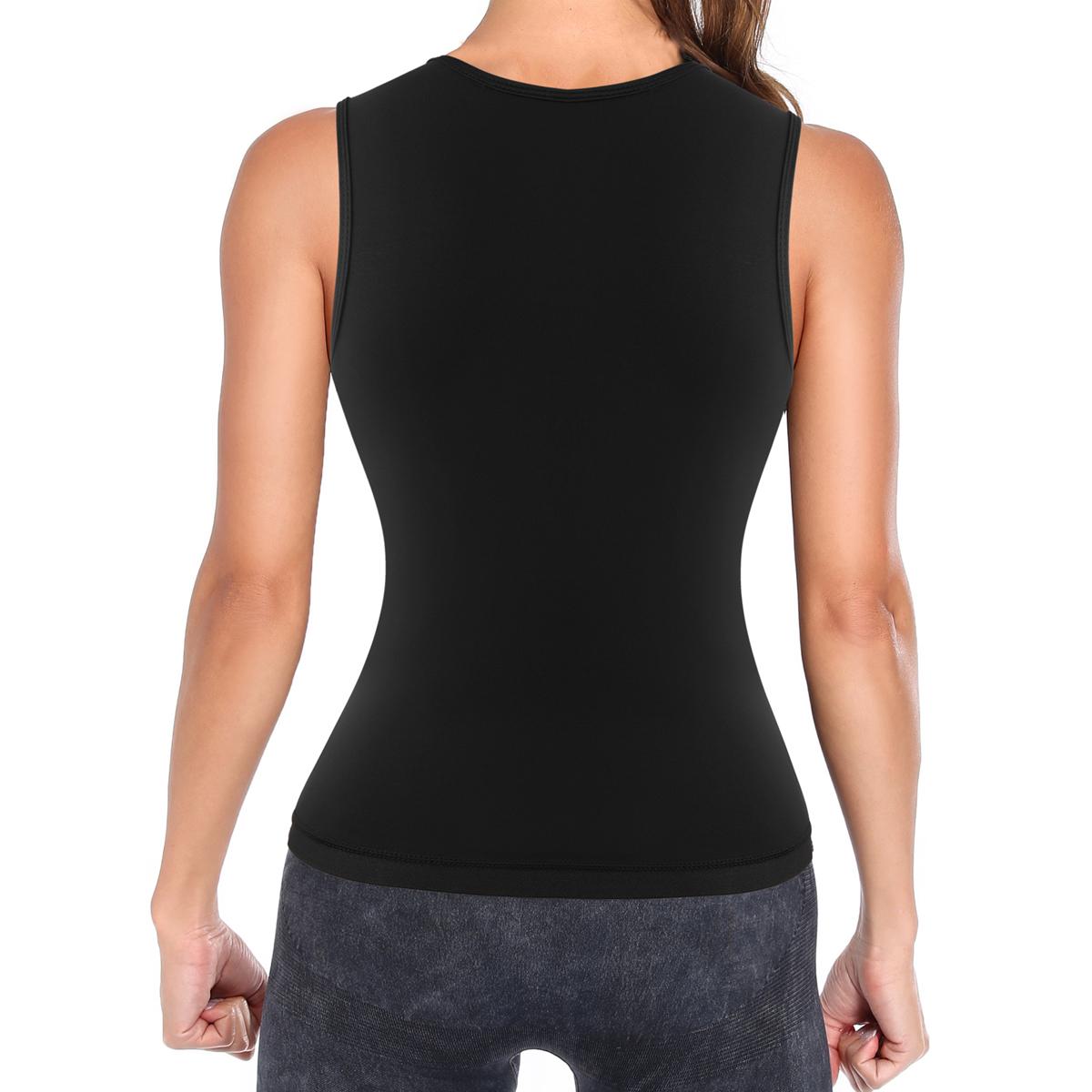 Women's Adjustable Sauna Tank Top, Tummy Control Shapewear Sleeveless Zipper Sauna Suit Waist Trainer Vest Shirt for Women, Workout Gym Exercise Activewear, Gym Clothes, Gym Wear, Fajas Para Mujer, Women Sportswear